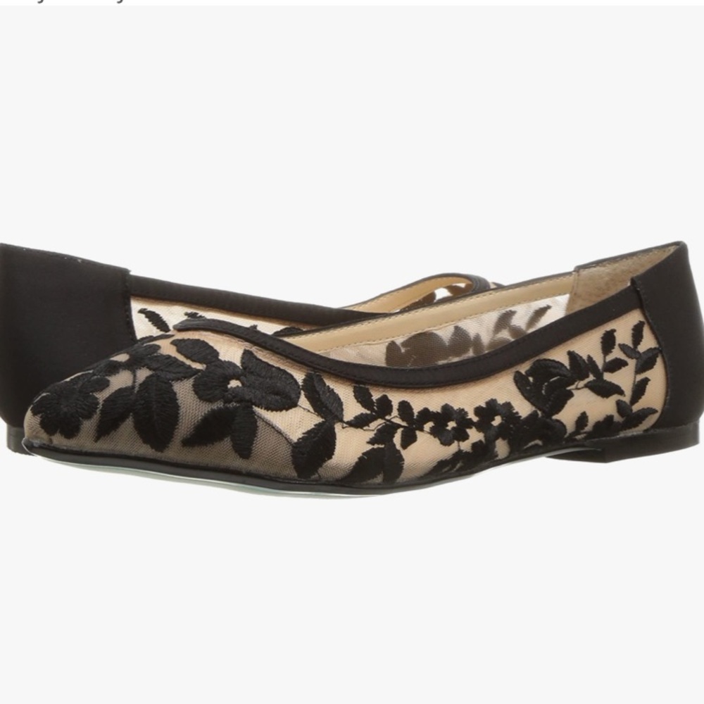 Betsey Johnson Leah Floral Lace Flats